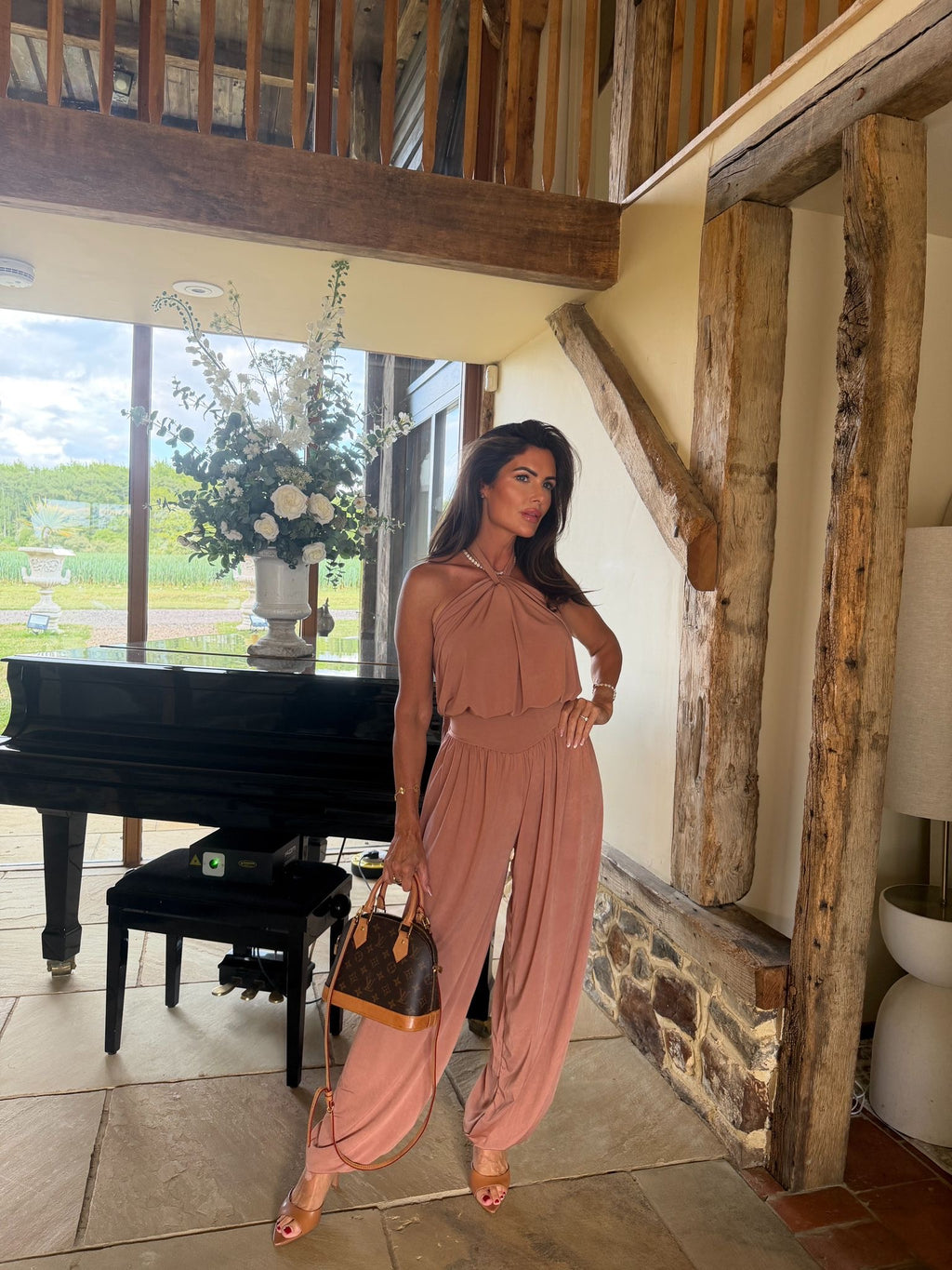 Halter neck jumpsuit