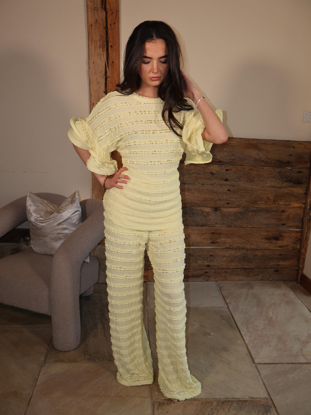 Ruffle Sleeve Co-Ord
