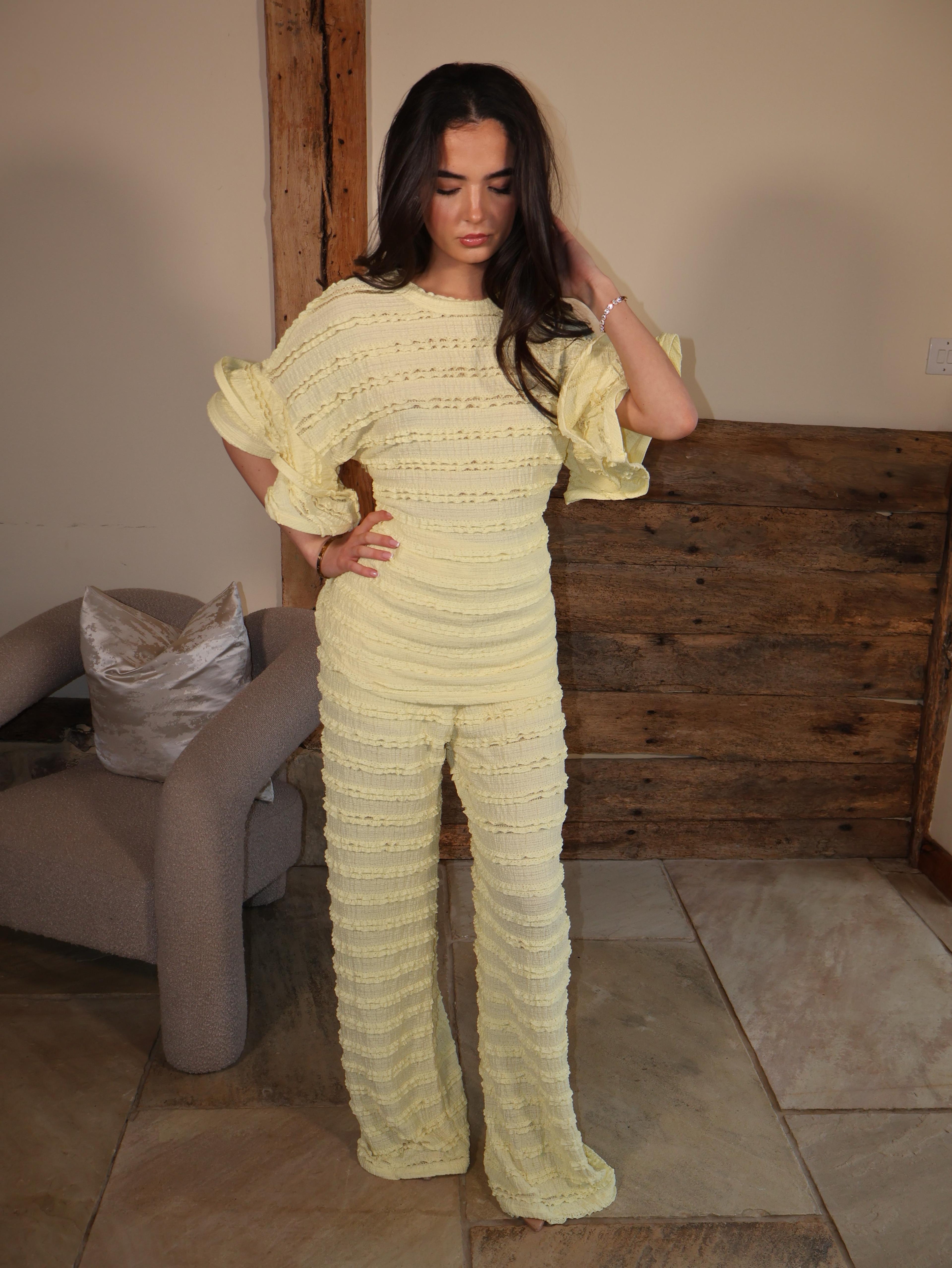 Ruffle Sleeve Co-Ord