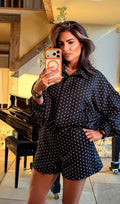 Polka Dots Jacket and Shorts Set